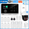 FUERS Alarm System for Home  WIFI GSM Security Alarm Host Ant-theft  with Door Motion Sensor Tuya Smart App control work Alexa