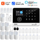 Tuya Smart WiFi GSM Home Security Alarm System - Touch Keyboard RFID APP Control Wireless Anti-Theft with Volume Adjustable