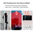 FUERS Alarm System for Home  WIFI GSM Security Alarm Host Ant-theft  with Door Motion Sensor Tuya Smart App control work Alexa