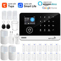Tuya Smart WiFi GSM Home Security Alarm System - Touch Keyboard RFID APP Control Wireless Anti-Theft with Volume Adjustable