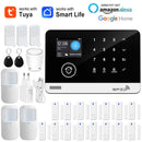Tuya Smart WiFi GSM Home Security Alarm System - Touch Keyboard RFID APP Control Wireless Anti-Theft with Volume Adjustable