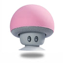 Mini Bluetooth Speakers Cute Mushroom Design Portable Wireless Sound Box For PC Suction Cup Phone Holder Walkman for Girls Pink