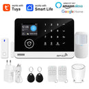 Tuya Smart WiFi GSM Home Security Alarm System - Touch Keyboard RFID APP Control Wireless Anti-Theft with Volume Adjustable