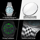 POEDAGAR Elegant Women's Watches High Quality Luxury Watch For Ladies Luminous Waterproof Date Women Quartz WristWatch Reloj+Box