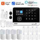 Tuya Smart WiFi GSM Home Security Alarm System - Touch Keyboard RFID APP Control Wireless Anti-Theft with Volume Adjustable